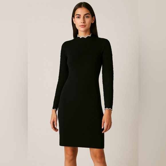 KAREN MILLEN KNIT SWEATER DRESS - Picture 1 of 6